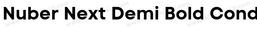 Nuber Next Demi Bold Condensed字体转换